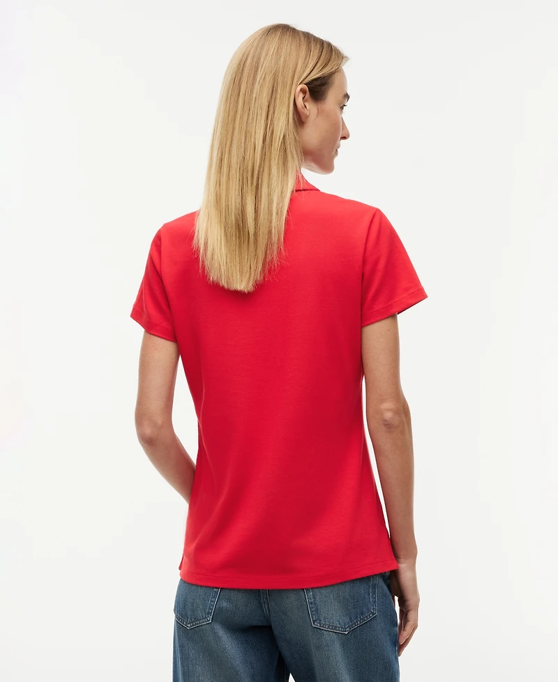 Tommy Hilfiger Women's Classic Pique Short-Sleeve Polo T-Shirt