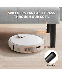 gaomon 75.5” Convertible Futon Sofa Bed, Linen Flannel Small Couch Sofa with Wood Legs & 700lbs Capacity