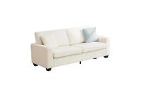 gaomon 83 Inch Sofa, Modern Corduroy 3 Seater Deep Seat Couch with Wide Armrest