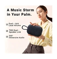 Zealsound Portable Wireless Speakers - Indoor/Outdoor Companion with Hand Strap, Dual Speaker Stereo Pairing & 4-Hour Battery