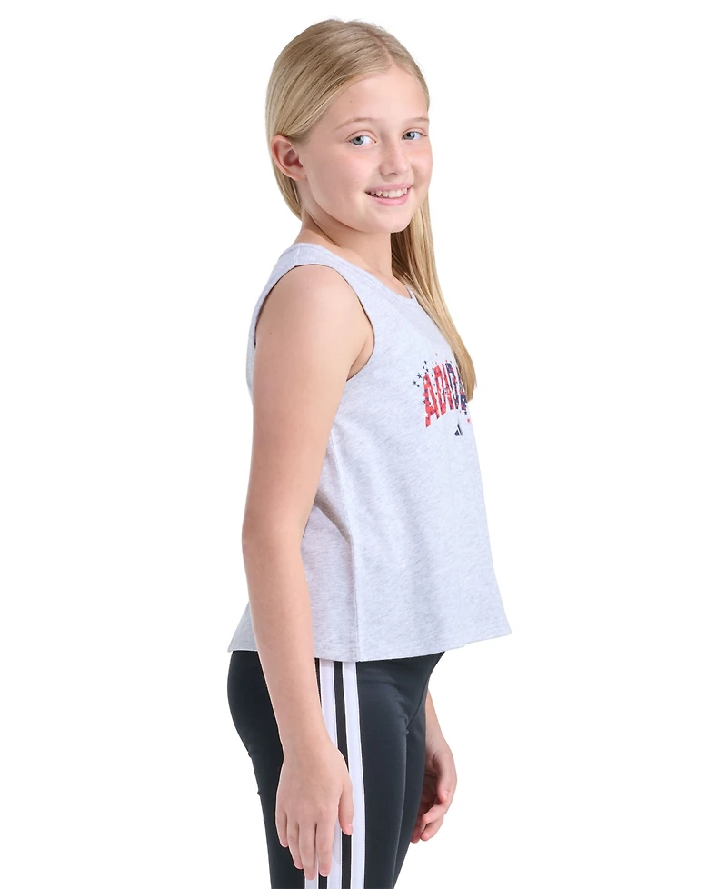 adidas Girls' 8-16 Sleeveless Tank Top