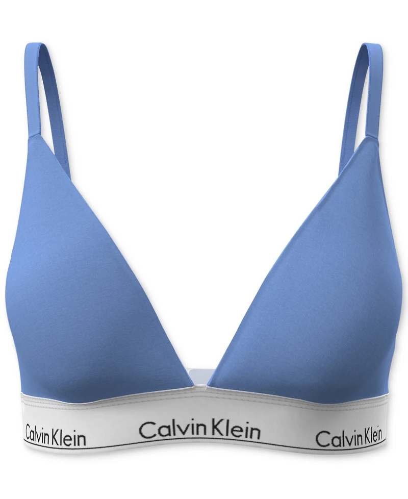 Calvin Klein Women's Icon Cotton-Modal Lightly Lined Triangle Bralette QF8498