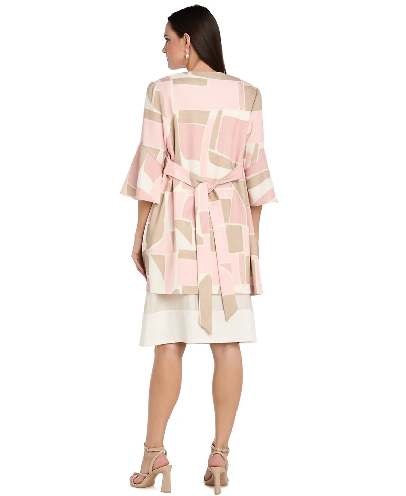 R & M Richards Petite Printed Jacket Dress