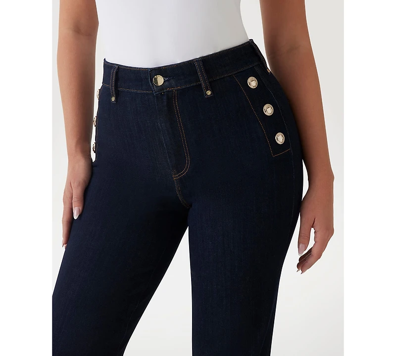 Guess Women's New Faye High-Rise Bootcut Jeans