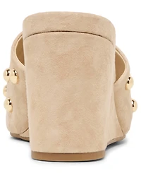 Dolce Vita Women's Holta Studded Slip-On Wedge Sandals