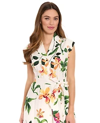 London Times Petite Printed Shirt Dress