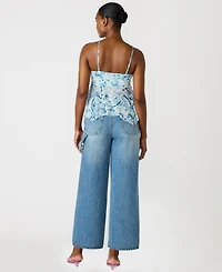 Steve Madden Women's Sweetheart Neck Polly Top