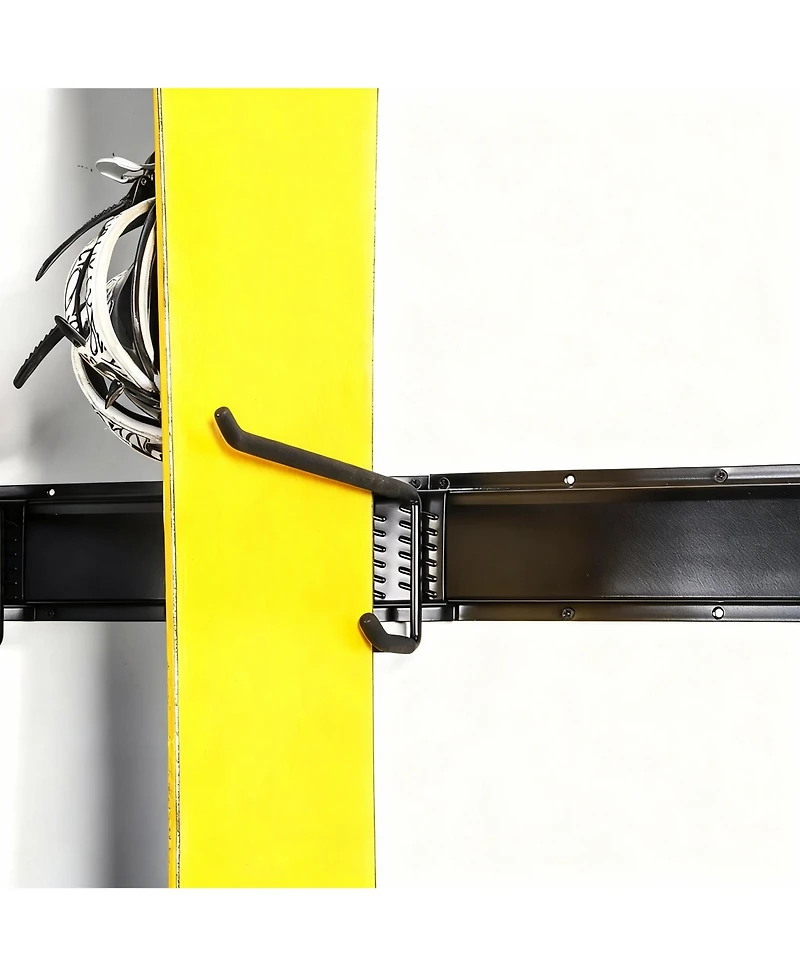 Yigii Heavy-Duty Ski Rack for 10 Pairs, Multi-Use, Easy Install