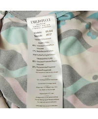 Pre-Owned Emilio Pucci Women's Printed Jersey Lace Detail Mini Dress