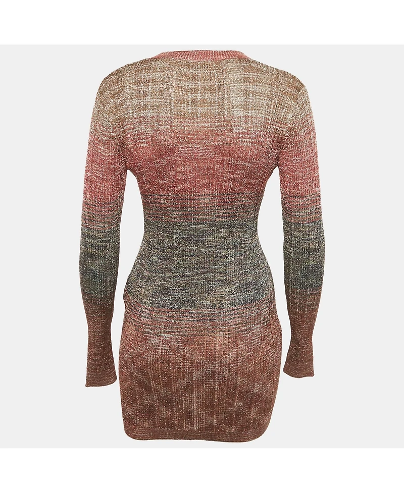 Pre-Owned Missoni Women's Lurex Rib Knit Cardigan