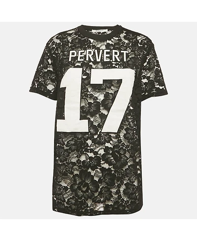 Pre-Owned Givenchy Women's Sheer Lace Jersey T-Shirt