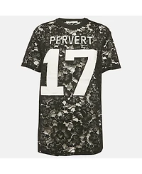Pre-Owned Givenchy Women's Sheer Lace Jersey T-Shirt