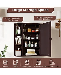 Volenca Volenca Wall-Mounted Bathroom Mirror Cabinet with Storage Shelves