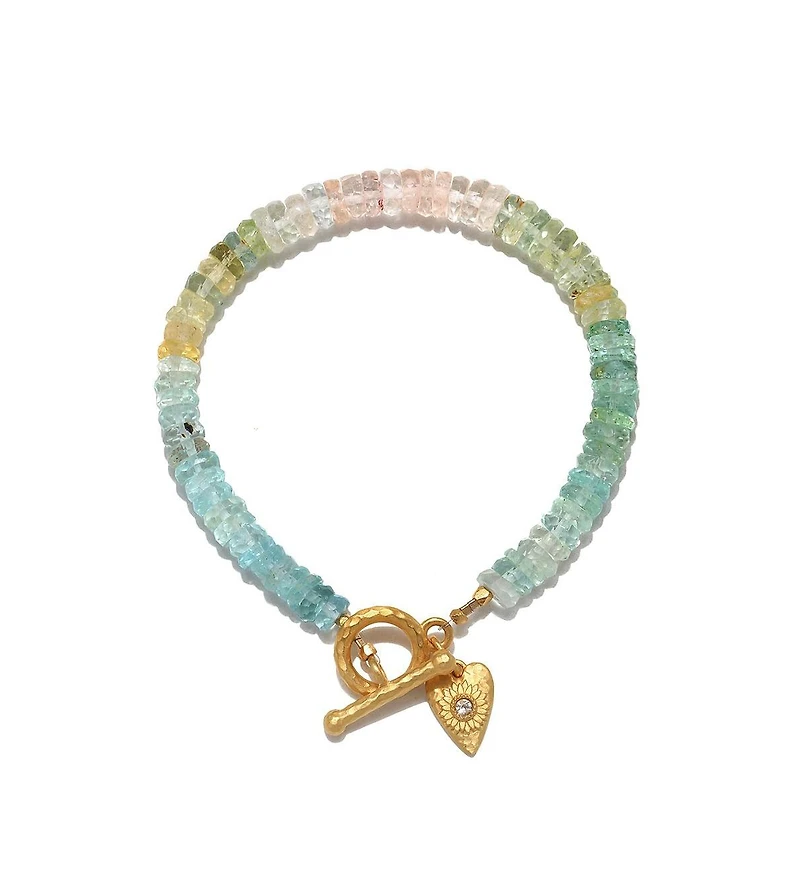 Satya Jewelry Tranquil Spirit Heart Toggle Bracelet