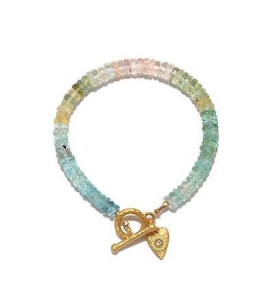 Satya Jewelry Tranquil Spirit Heart Toggle Bracelet