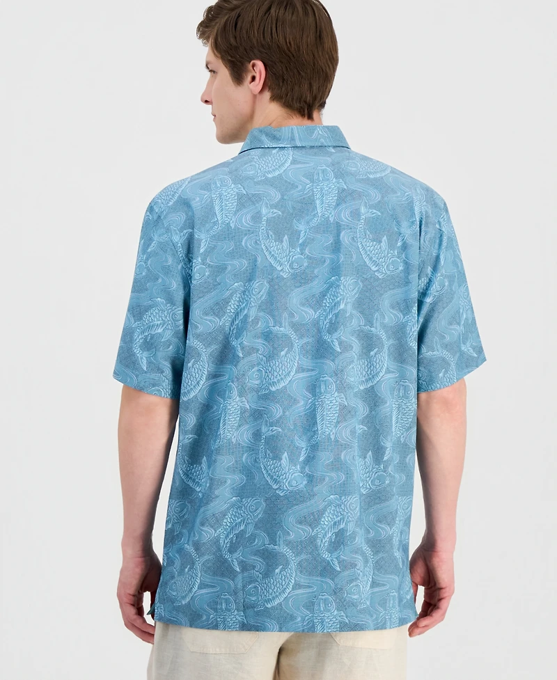 Tommy Bahama Men's Coastal Ease Feeling Koi-Ful Printed Shirt
