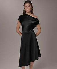 Donna Karan New York Women's A-Line Boat Neck Dress