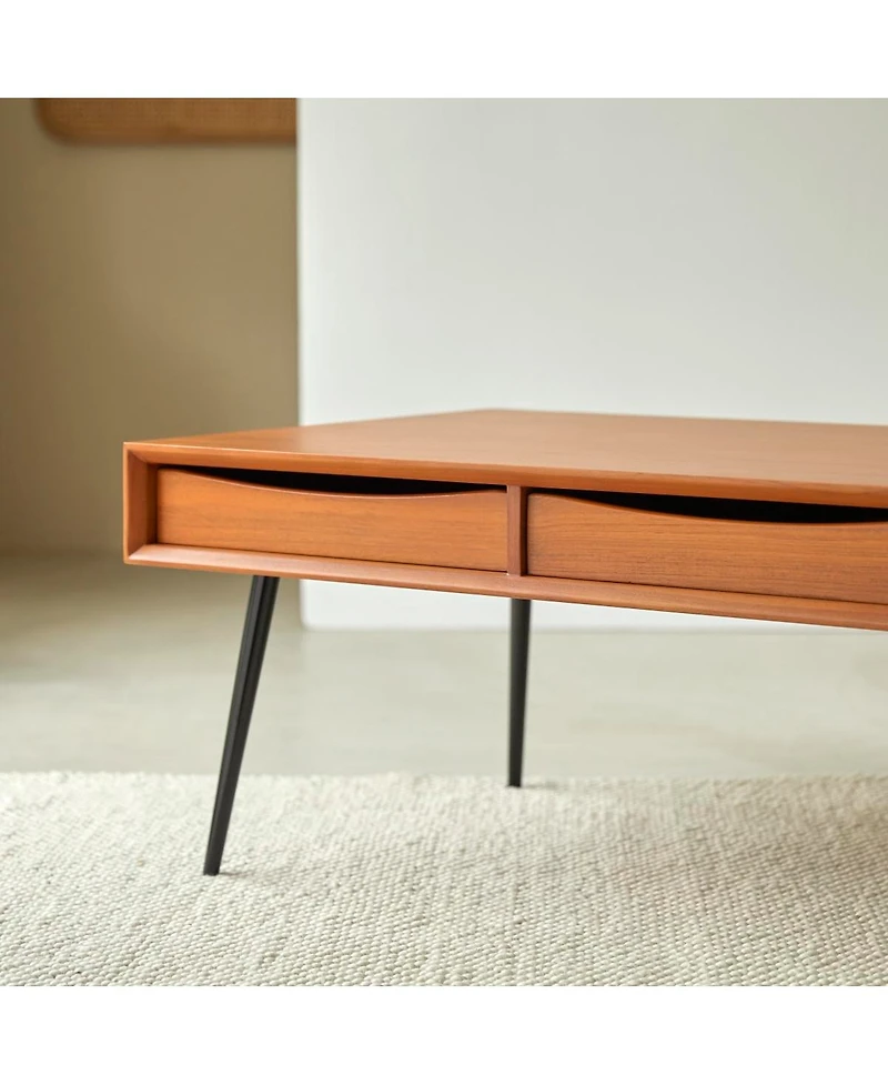 Tikamoon Simen mahogany coffee table 135x65