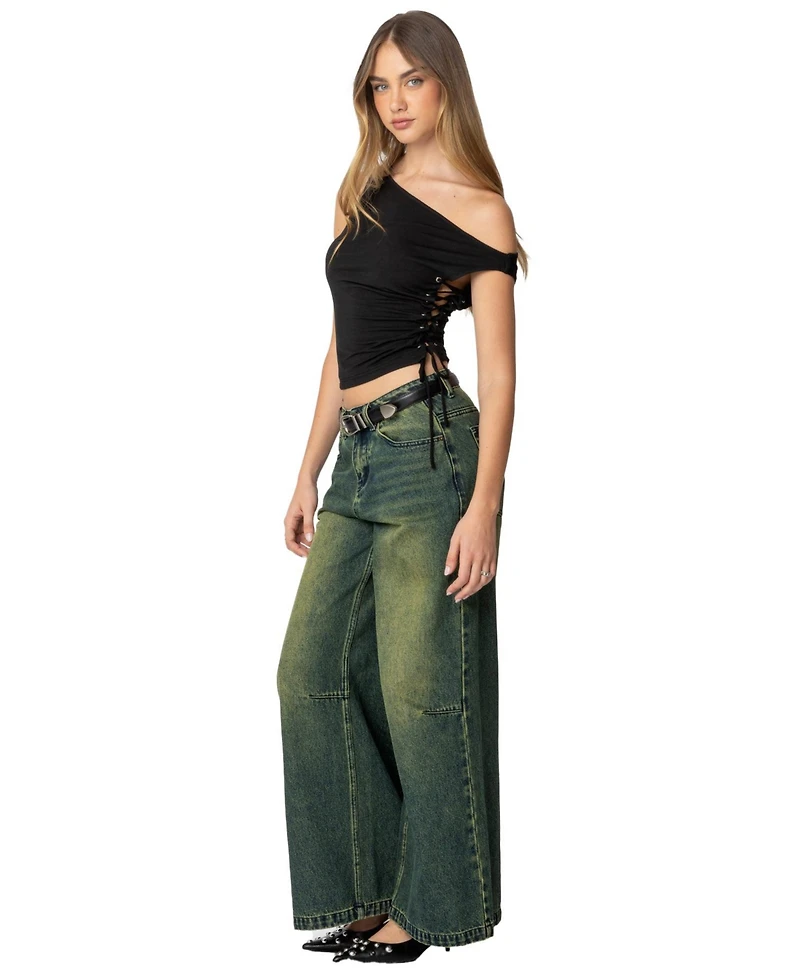 Edikted Women's Angi Asymmetric Top