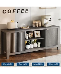 Gaomon Modern Fluted 65 Inch Tv Stand