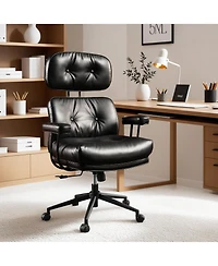 Xizzi Ergonomic Swivel Office Chair, Extra Wide Comfy Desk Chair with Lumbar Support, Height Adjustable Modern Executive Computer