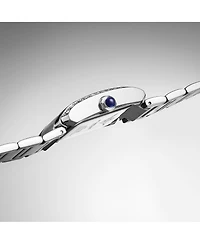 Stuhrling Elan 4088.1 Women s Rectangular Quartz Watch, Silver-Tone Stainless Steel Bracelet, Roman Numeral Dial & Date