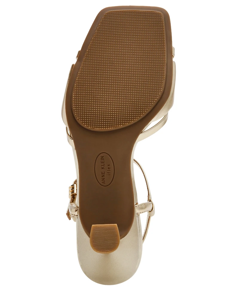 Anne Klein Women's Jelena Ankle Buckle Strap Dress Sandals