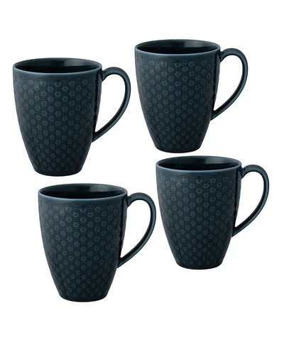 Noritake Kikko 16 oz. Mugs, Set of 4