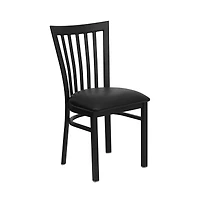 Emma+Oliver School House Metal Restaurant Dining Chair