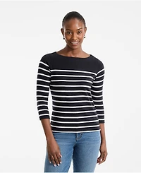 Lands' End Women's Mariner Jersey Boatneck Top