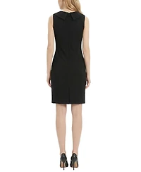 Ny Collection Petite Sleeveless Shawl Collar Dress
