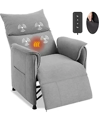 gaomon Power Lift Recliner Chair with Remote - Electric Recliner with Padded Backrest & Side Pockets - Living Room Chair with Rocking Function