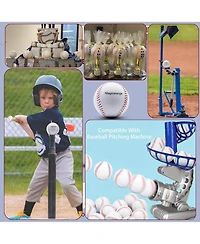 Magicorange Pack of 12 Soft Foam Practice Baseballs Standard Size Pu Foam Training Balls for Batting Fielding and Pitching with Carrying Bag