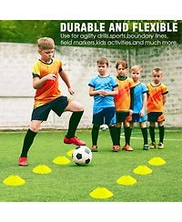 X-umeus 20ft Agility Ladder Training Set with 12 Cones, 4 Hurdles, Jump Rope & Parachute for Soccer, Basketball, Football – Kids to Adults