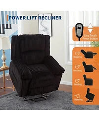 gaomon Power Lift Recliner Chair - Heat and Massage, Electric Lift Plush Recliner with Soft Padded Seat