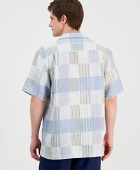 Tommy Bahama Men's Patchwork Sands Linen-Blend Shirt