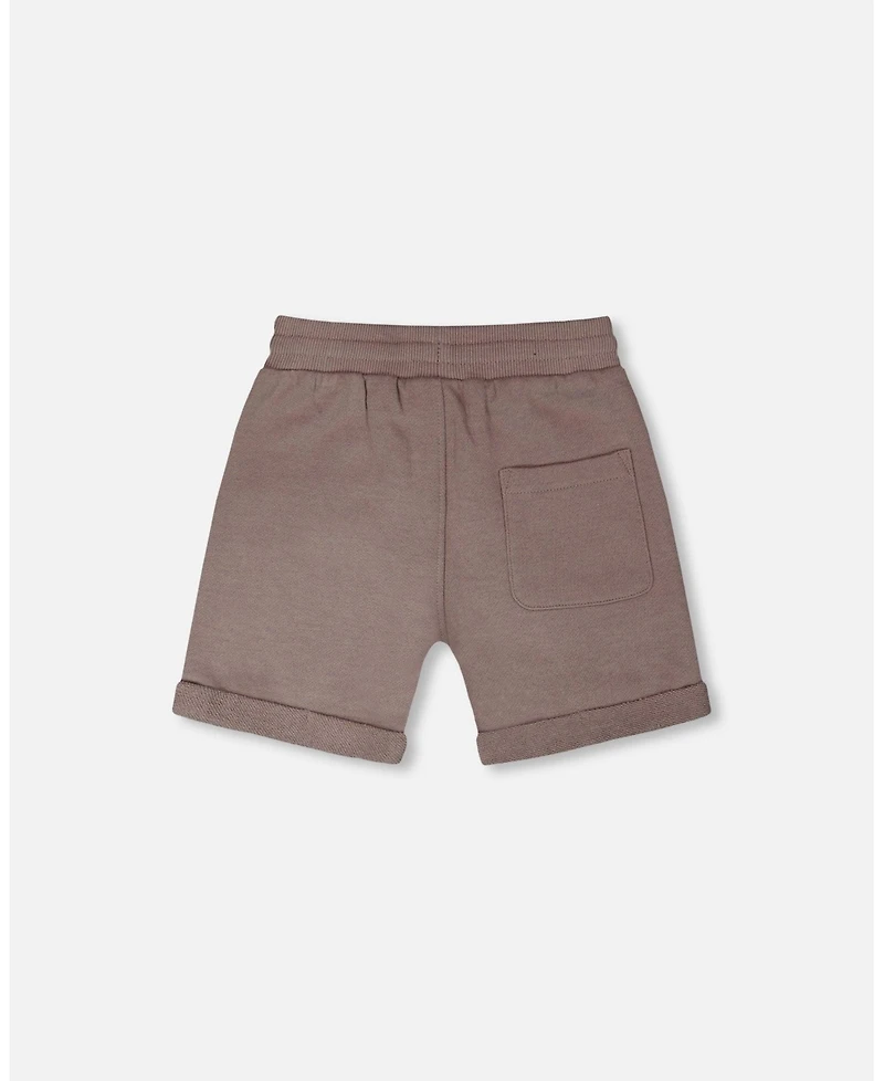 Deux par Toddler Boys French Terry Shorts Taupe