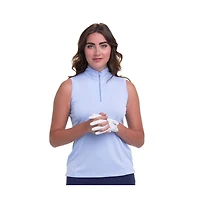 Ep Ny Women's Convertible Mock Zip Golf Polo