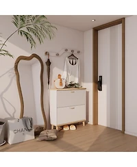 Boyel Living Shoes Storage Cabinet for Entryway Slim Freestanding Shoe Organizer