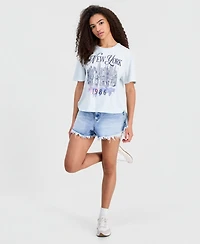 Rebellious One Juniors' New York Skyline Graphic T-Shirt