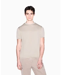 A|X Armani Exchange Men's Ibiza X Short Sleeve Ribbed Sweater