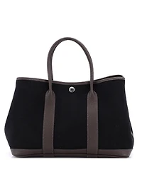 Pre-Owned HERMES 30 Garden Party Tote Toile and Leather