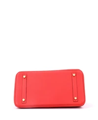 Pre-Owned HERMES Birkin 30 Handbag Red Togo with Gold Hardware