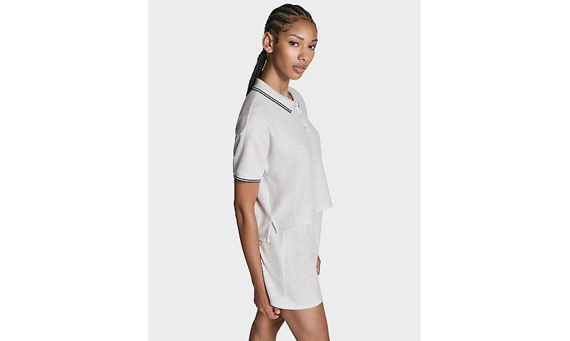 Converse Women's Cropped Waffle Polo