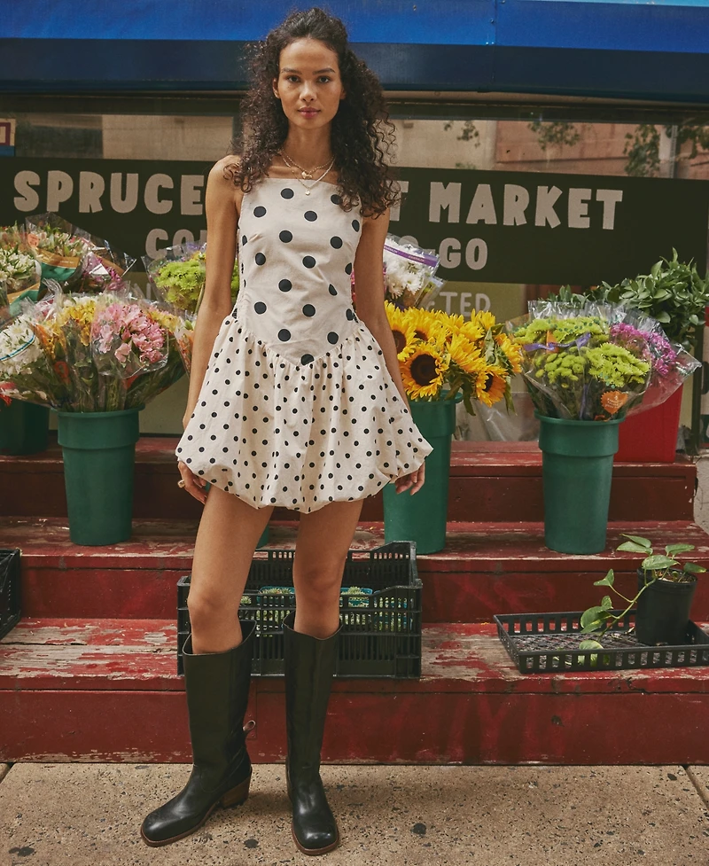 Free People Women's Misty Square Neck Mini Dress