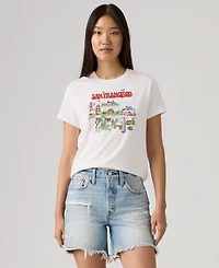 Levi's Premium Women's Graphic Print Short-Sleeve T-Shirt