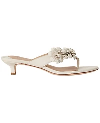 Lauren Ralph Women's Francesca Floral-Trim Nappa Dress Sandals