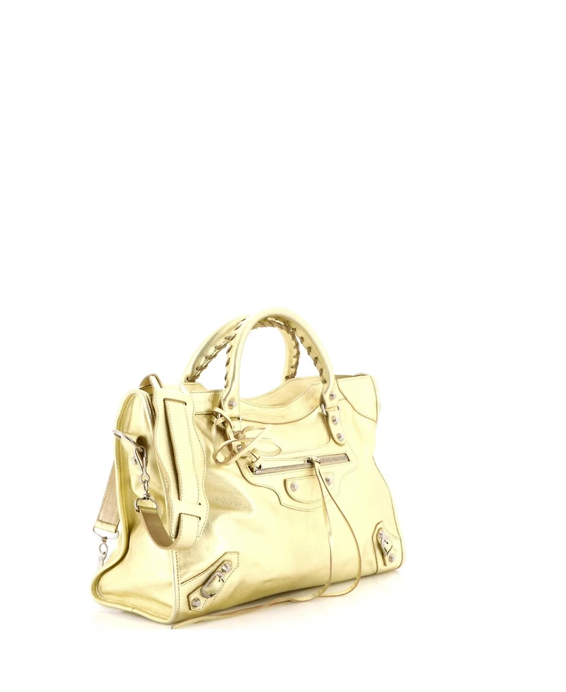 Pre-Owned Balenciaga Medium City Classic Studs Bag Leather