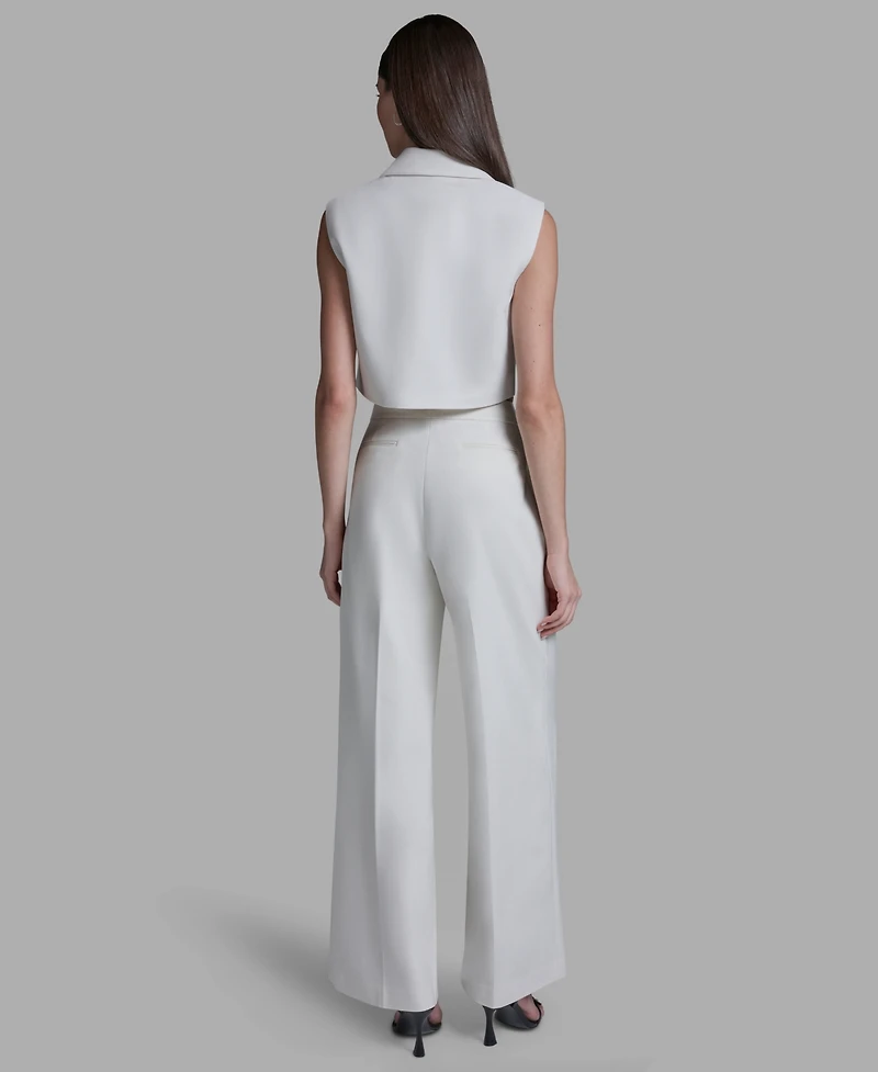 Bcbg Women's One-Button Cropped Vest