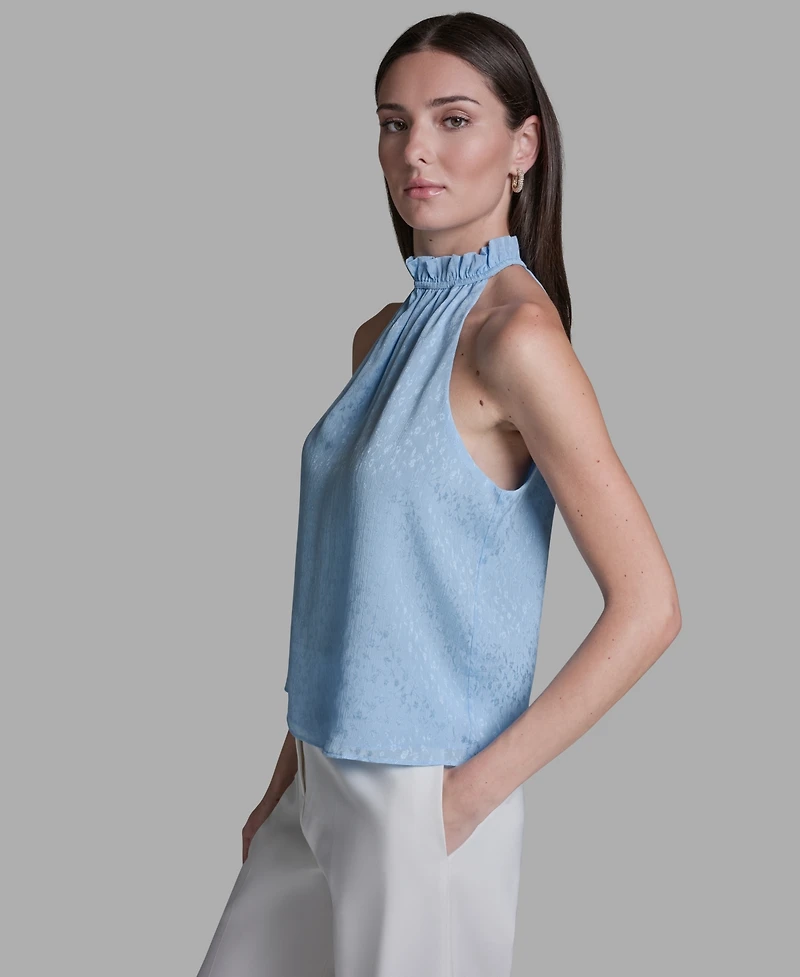 Bcbg Women's Ruffle Halter Neck Top